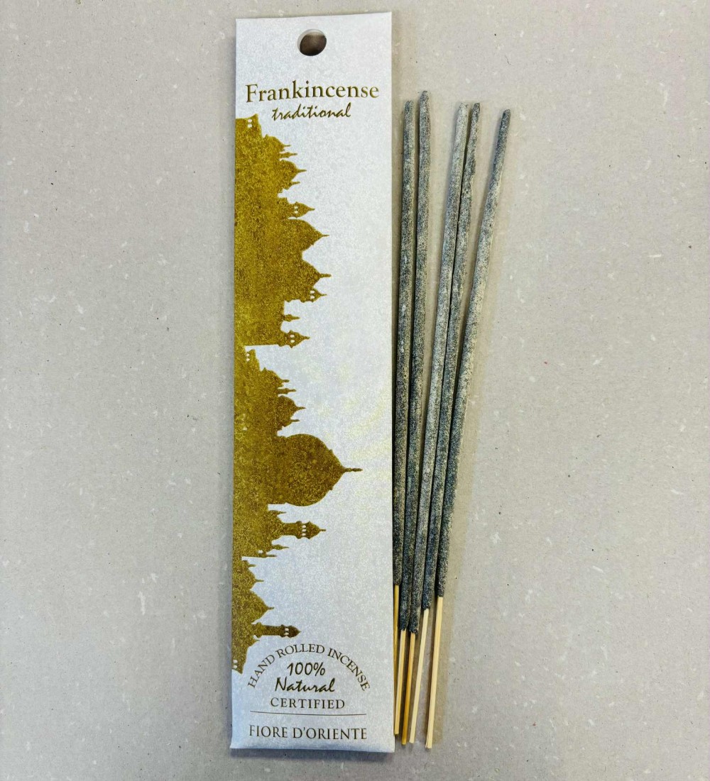 100% természetes, ICEA minősített, kézzel sodort, prémium minőségű füstölőpálca - meditáció, stresszoldás, tértisztítás